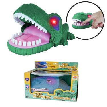 Imagem de Brinquedo Jogo Dino Desafio Dentista Morde Dedos Com Som Luz - Dm Toys