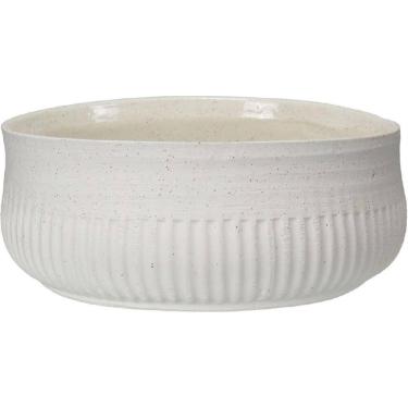 Imagem de CENTRO MESA DECORATIVO FRUTEIRA HOME&CO CERÂMICA 12x30x30cm MARFIM