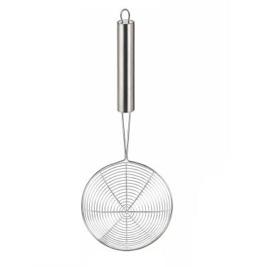 Imagem de Escumadeira de Inox para Frituras Pastel Cabo Longo 39,5cm