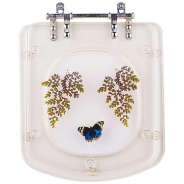 Imagem de Acento Sanitário Decorada Bali Transparente Para Bacia Incepa