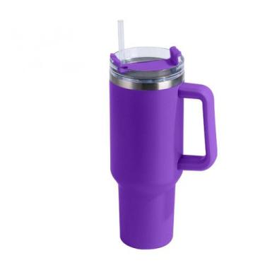 Imagem de Caneca térmica Copo de aço inoxidável com tampa de palha 1.2L - J-One
