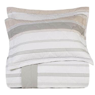 Imagem de Jogo De Colcha Queen Altenburg Algodão Lux 200 Fios Riviera