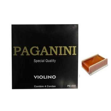 Imagem de Encordoamento de Violino Paganini PE950 e Breu