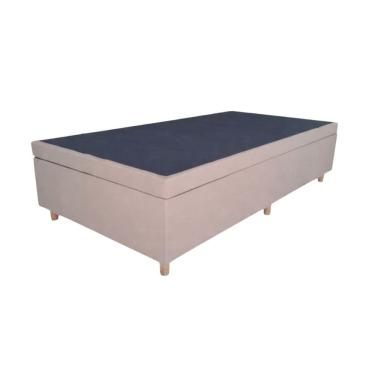 Imagem de Base Box Baú Solteiro 88x188cm com Pistão a Gás Estrutura Reforçada Smart Bege