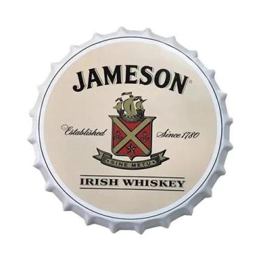 Imagem de Placa De Metal Redonda Vintage Rota 66 Com Tema De Carro E Motor, Deco