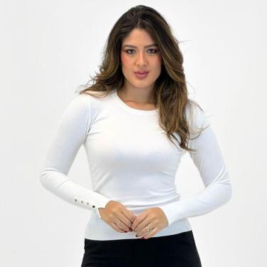 Imagem de Blusa de Lã Dyordhana Básica Gola Redonda Feminina-Feminino