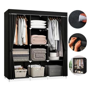 Imagem de Guarda Roupa Dobrável Armário Inteligente Organizador Grande - Jolitex