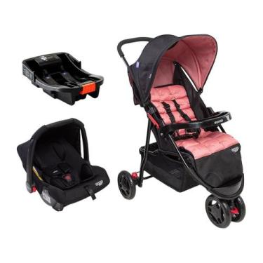 Imagem de Carrinho de Bebê com Bebê Conforto e Base 3 em 1 Cosco Kids Toffy Trio