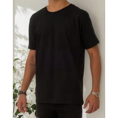 Imagem de Camiseta Masculina Básica Lisa Algodão Casual Dia A Dia - Urbano Bags,