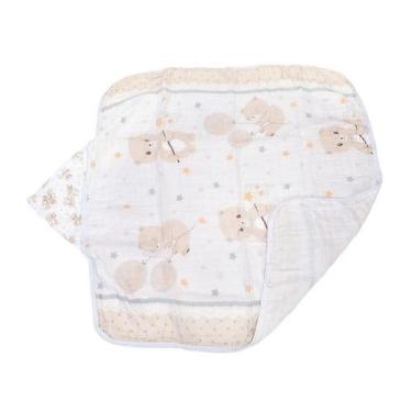 Imagem de Toalha de Banho com Capuz Baby Nice Soft Estampado Minasrey, Ursinho