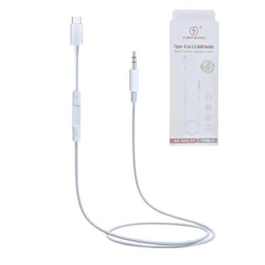 Imagem de Cabo Auxiliar Tipo-C P2 3.5mm AUX Audio de 1 Metro Kapbom KA-1415-TY