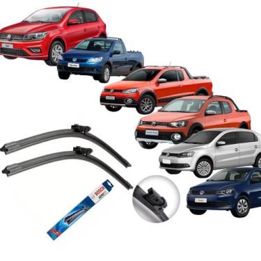 Imagem de Palheta Limpador Original Bosch Novo Gol G6 2013 À 2018 Pret