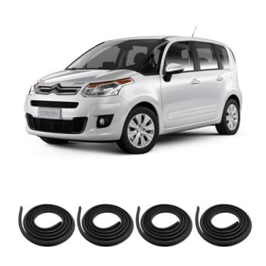 Imagem de Kit Borracha Vedação Das 4 Portas C3 Picasso 2011 à 2016 - SEM MARCA