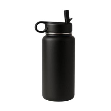 Imagem de Garrafa Termica Com Canudo 1l Bmp1599 - BMAX, Preto