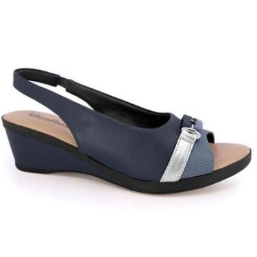 Imagem de Sandália Feminina Anabela New Blue Usaflex MM0902-Feminino