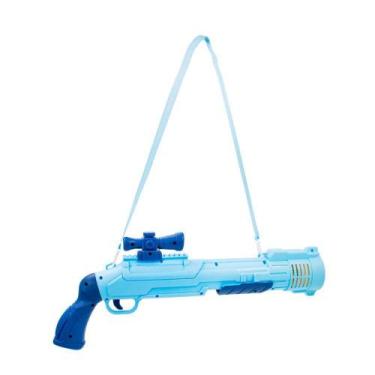 Imagem de Arma Bolas Sabão Maquina Eletrica Brinquedo Lança Bolhas azul - SHOPMI