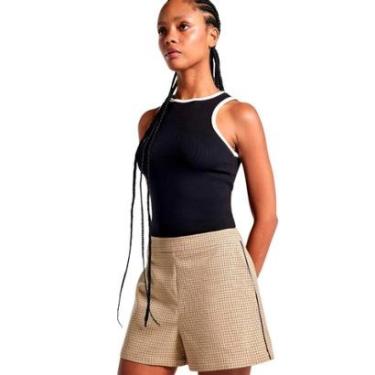 Imagem de Shorts Hering Feminino Em Alfaiataria Xadrez-Feminino