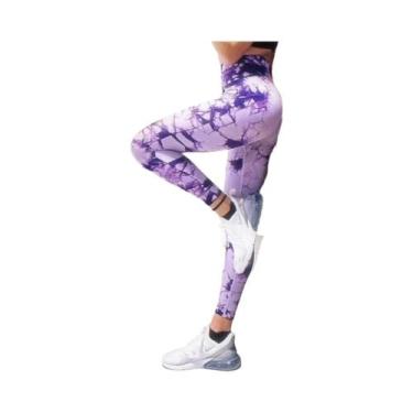 Imagem de Leggings de Ginástica Feminina - Cintura Alta, Sem Costura, Push Up e 