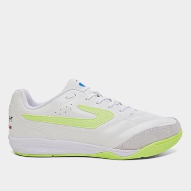 Imagem de Chuteira Futsal Topper Maestro Club VI Masculina, Branco, Verde, 38