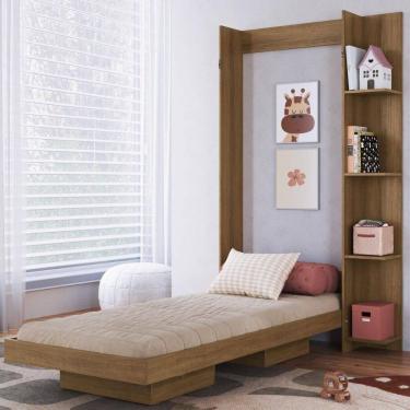 Imagem de Cama de Solteiro Articulada com Estante para Colchão 188x78cm Multimóveis CR40140