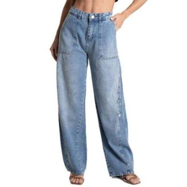 Imagem de Calça Jeans Sawary Barrel - 281857 - Azul 36-Feminino