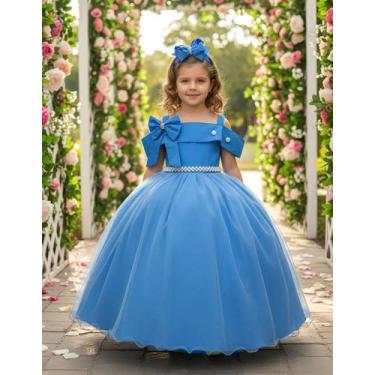 Imagem de Vestido Longo Doce Elegancia Azul Serenity Formatura Festas Fardamento