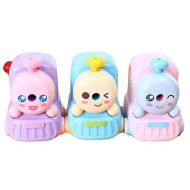 Imagem de Apontador de Mesa a Manivela Trenzinho-Papelaria Kawaii-Azul - GENÉRIC