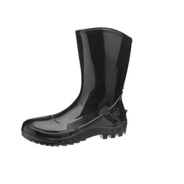 Imagem de Bota de PVC Vulcaflex Preta Cano Curto Sem Forro Tamanho 43 - Bracol