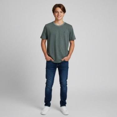 Imagem de Camiseta Infantil Concept S Ogochi Verde Listrada 10/18 anos, Verde li