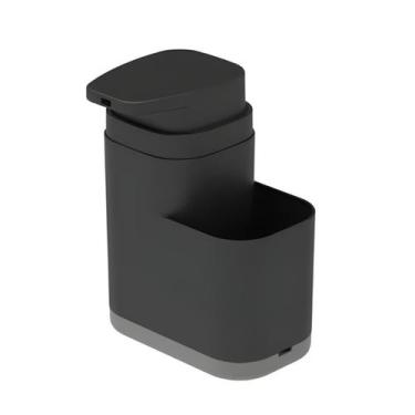 Imagem de Dispenser Detergente Porta Esponja 550ml Organizador Pia Ou -, Preto