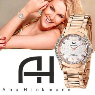 Imagem de Relógio Feminino Ana Hickmann Rose 701270 - S.demór Jóias
