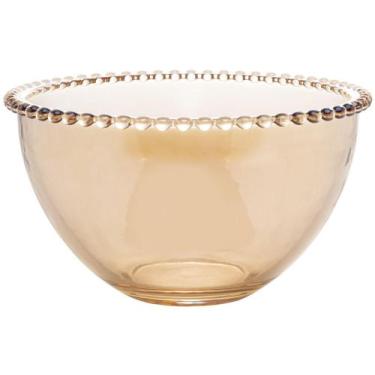 Imagem de Saladeira de Cristal Redonda Wolff Mesa Pearl - Âmbar