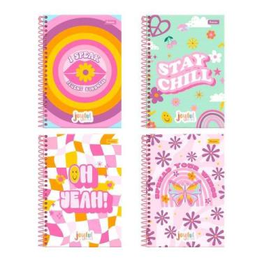 Imagem de Caderno Espiral Foroni Universitário Capa Dura Joyfull 15 Matérias 240