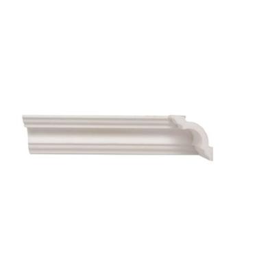 Imagem de Rodateto de Poliestireno 5CMX50MM Liso 2,0METRO Linear Branco Graddus 
