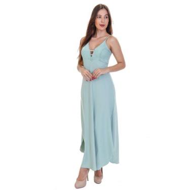 Imagem de Camisola Longa com Renda Noite Nupcias Decote em V Camisola Comprida L