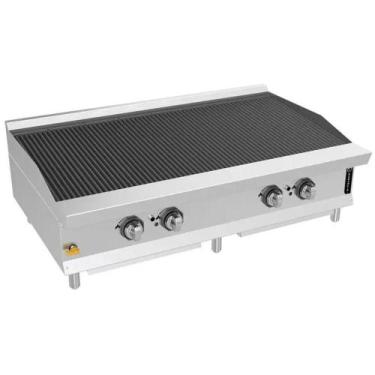 Imagem de Charbroiler 48 de Mesa a Gás GLP New Prime com Grelhas Dupla Face Inox