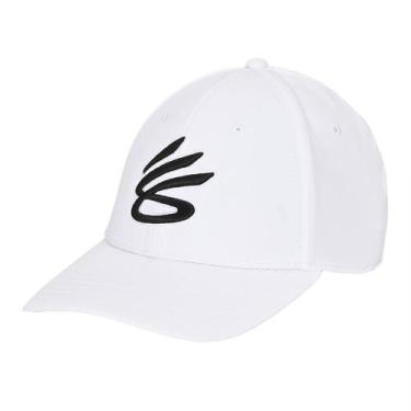 Imagem de Boné Masculino Under Armour Curry Snapback, Branco, U