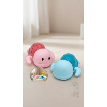 Imagem de Tartarugas de Banho Mecânicas Kit 2 Bichinhos Bebê - Não Especificada
