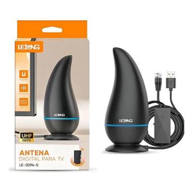 Imagem de Antena Digital Com Base Magnética Para Tv Antena Amplificada - Lelong