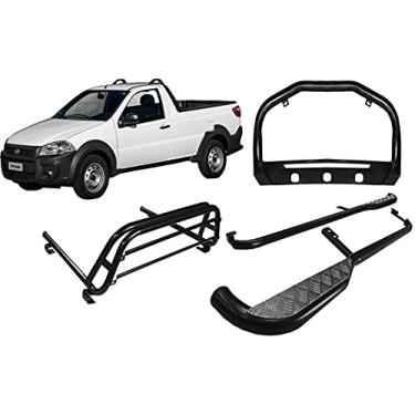 Imagem de KIT QUEBRA MATO+ESTRIBO+SANTO ANTONIO STRADA 14/2020 PRETO