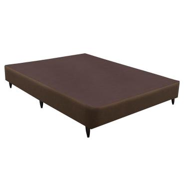 Imagem de Base Sommier Linho Marrom Casal (138x188x23) - Ortobom