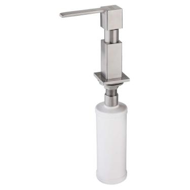 Imagem de Dosador de Sabão De Sobrepor em Aço Escovado Quadrado 330ml Franke