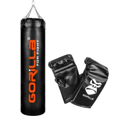 Imagem de Kit Boxe Box Saco De Pancada 160 Cm + Luva Bate-Saco Gorilla