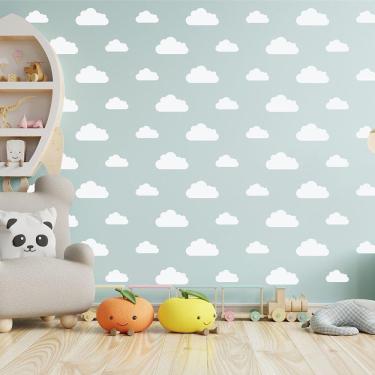Imagem de Adesivo De Parede Decorativo Infantil Nuvens