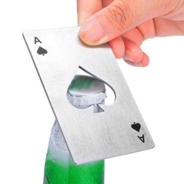 Imagem de Abridor De Garrafas De Metal Carta Baralho