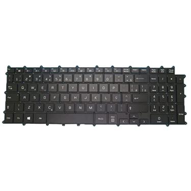 Imagem de Notebook com teclado retroiluminado para LG 17Z90P-N 17Z90P-N.APB7U1 17Z90P-N.APB9U1 17Z90P-N.APS5U1 Brasil BR Preto sem moldura