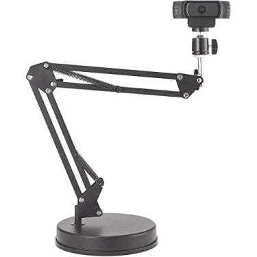 Imagem de OXENDURE Suporte para webcam, suporte para câmera de 22 polegadas suspensão lança tesoura suporte de braço, para Logitech Webcam C925e C922x C922 C930e C930 C920 C615, GoPro Hero 8/7/6/5, Arlo Ultra/Pro/Pro 2/Pro 3/Brio 4K, câmera DSLR