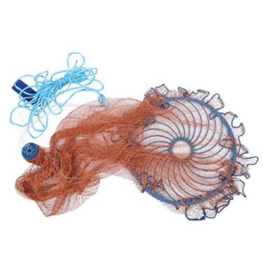 Imagem de Rede de pesca fundida,360 cm, rede de pesca de arremesso manual, corrente de ciclo de nylon de alta resist¨ºncia com design de 360 ??graus para equipamento de fundi??o de isca, Rede de fundi??o a