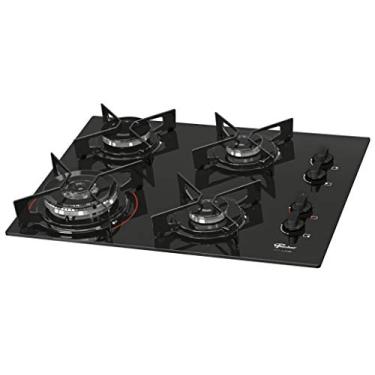 Imagem de FISCHER COOKTOP À GÁS 4 BOCAS TRIPLA CHAMA FIT LINE MESA VIDRO PRETO BIVOLT - 26299-57078