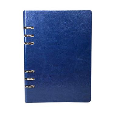 Imagem de A5 Caderno Clássico Recarregável Bolso Solto Couro 6 Furos Fichário Organizador Organizador Pessoal Caderno Pasta Reutilizável Multifuncional